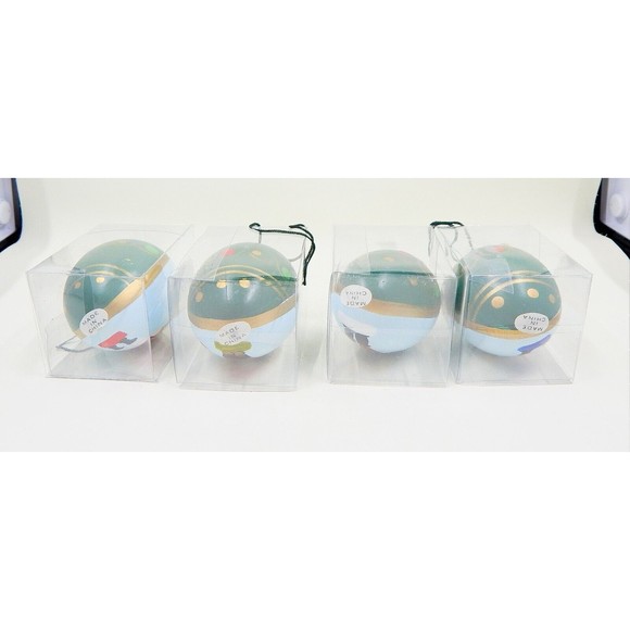 Bombay Co. Christmas Ornaments Hanging Nutcracker Egg Set Of 4 - Picture 6 of 6